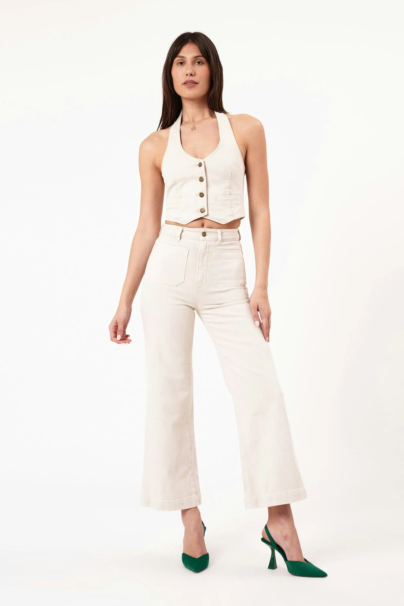 Halter Vest - Off White