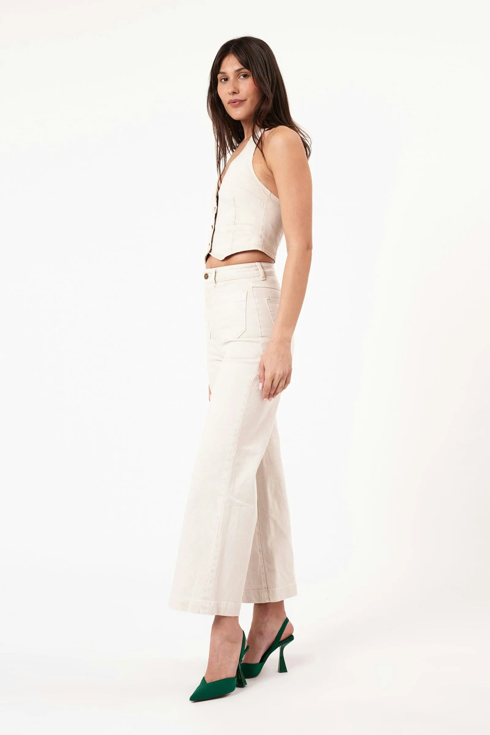 Halter Vest - Off White