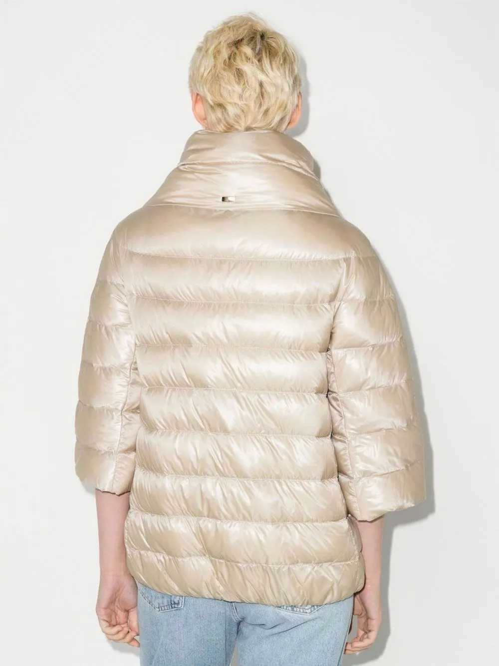 HERNO Elegant High Neck Down Jacket