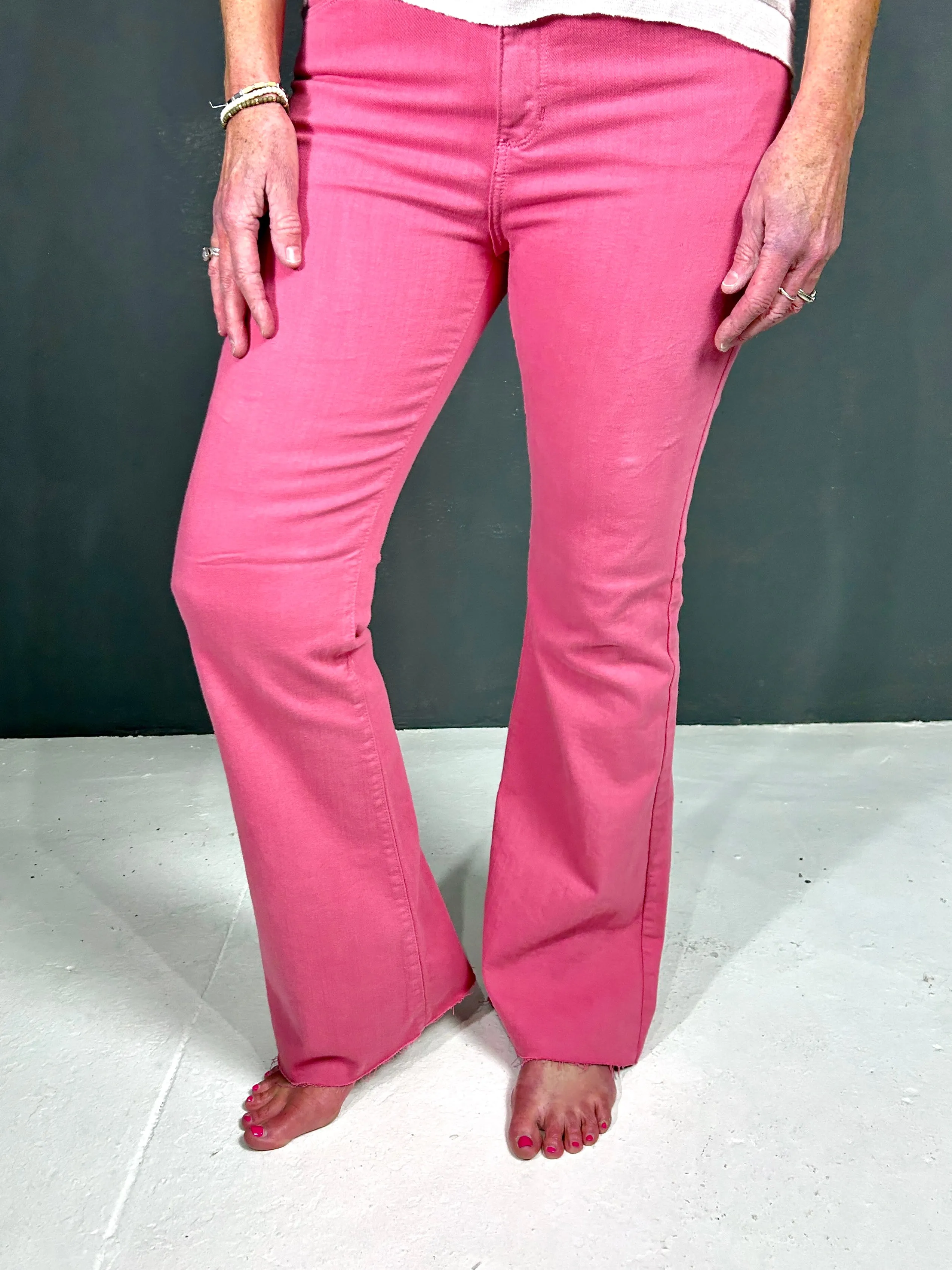 High Rise Scissor Cut Flare