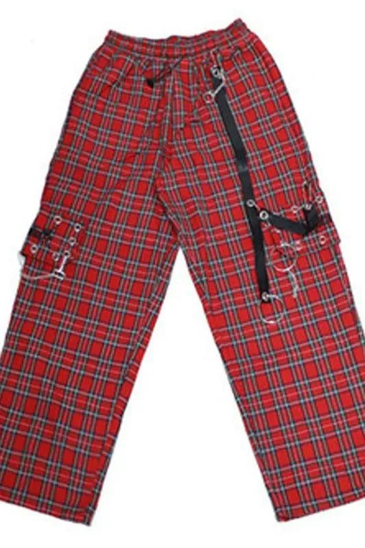 Hip hop Punk plaid pants