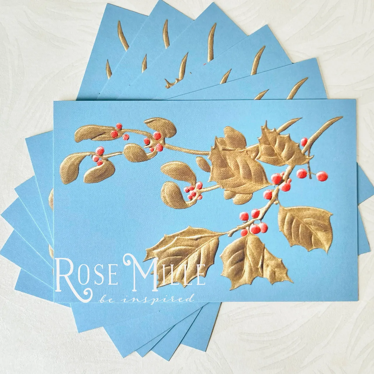 Holly Branch - Layering PostCards