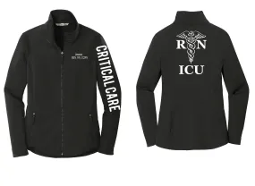 ICU Rn Nurse Jacket RN Caduceus Nursing Custom Embroidered Embroidery Dri Fit Women's 13