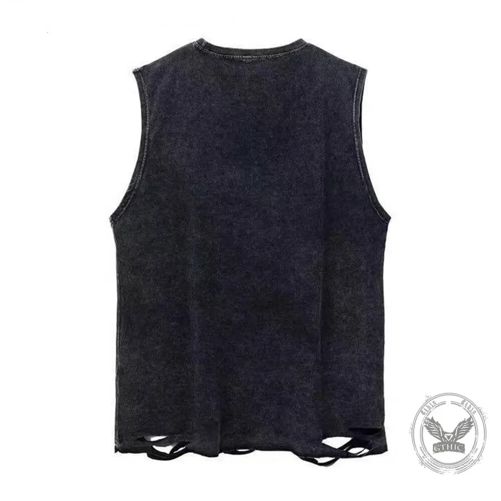 I’m Not Lost Vintage Washed Cotton Vest Top