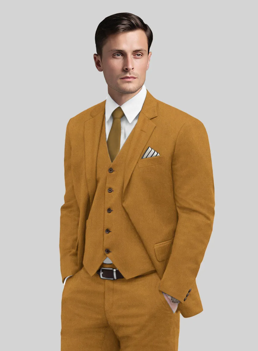 Italian Turna Mustard Flannel Jacket