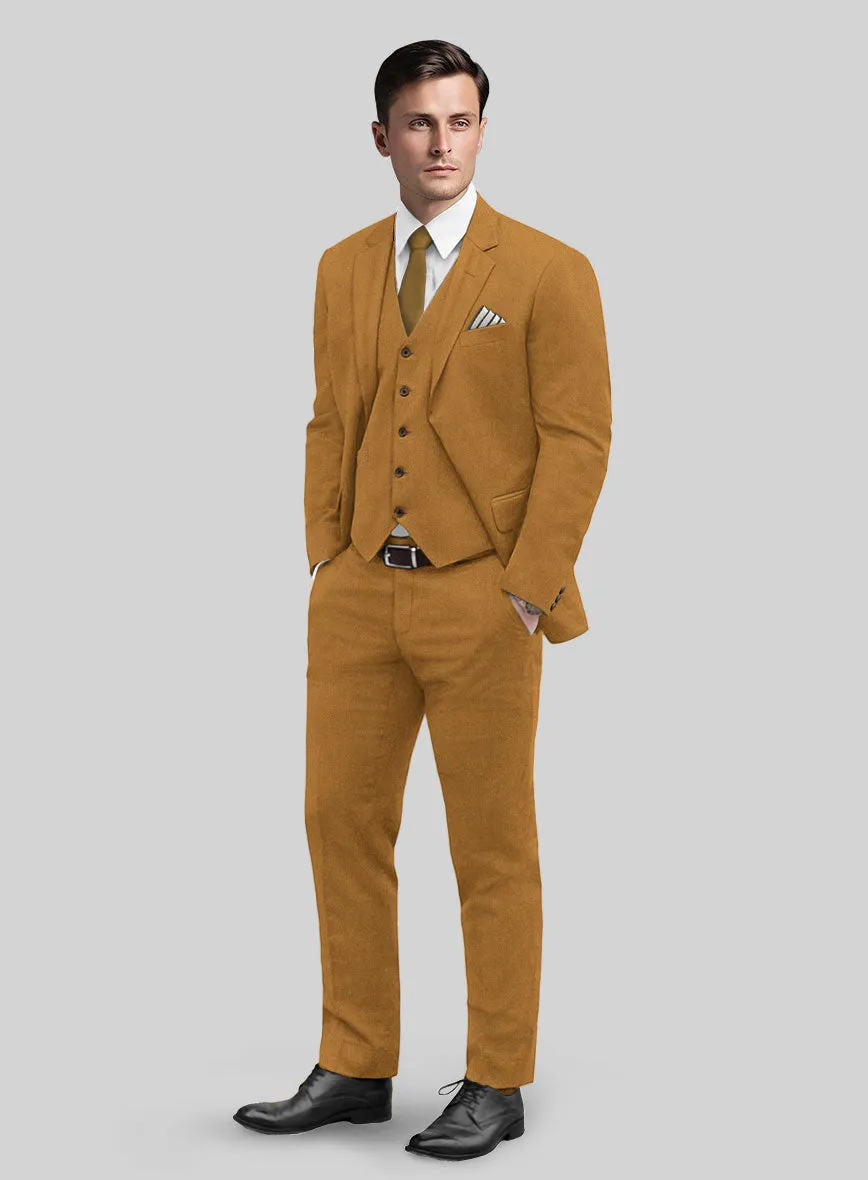 Italian Turna Mustard Flannel Suit