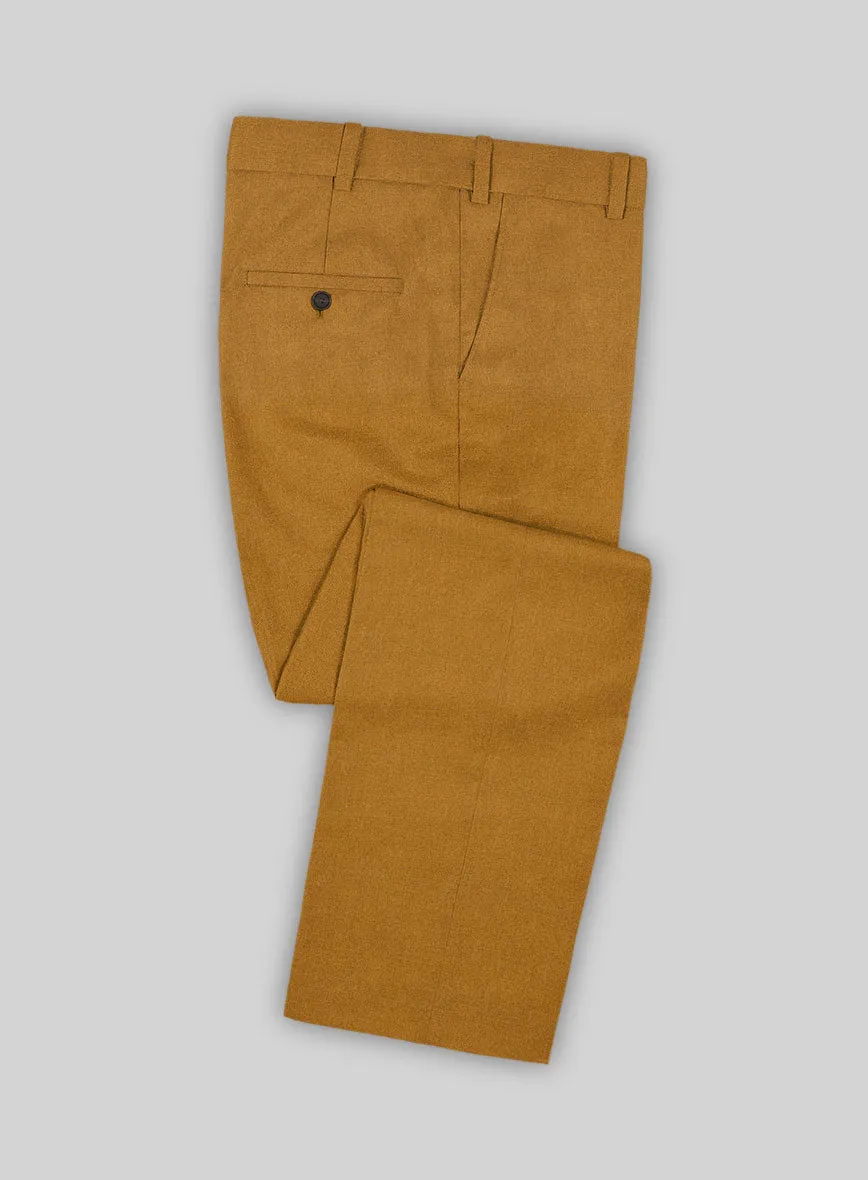 Italian Turna Mustard Flannel Suit
