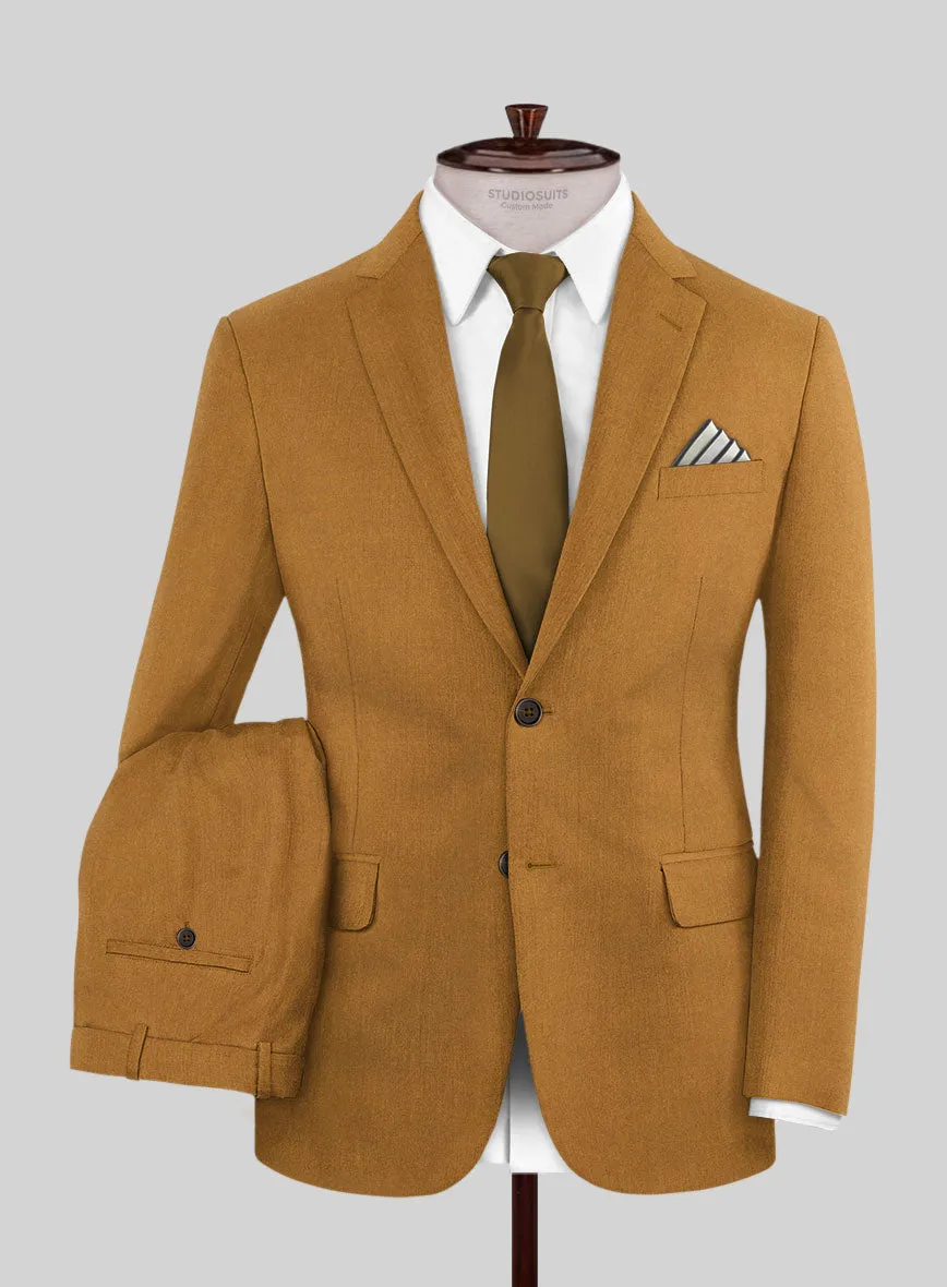 Italian Turna Mustard Flannel Suit