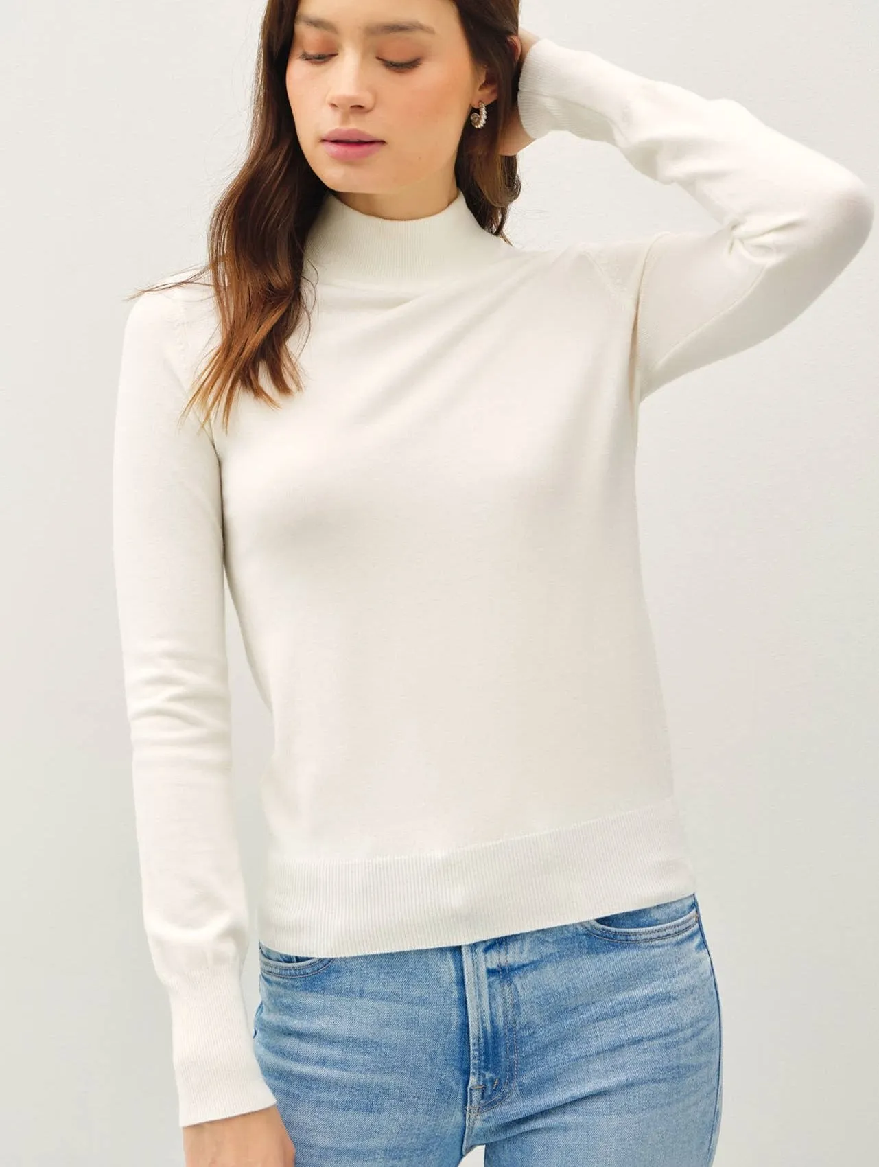 Ivory Mock Sweater