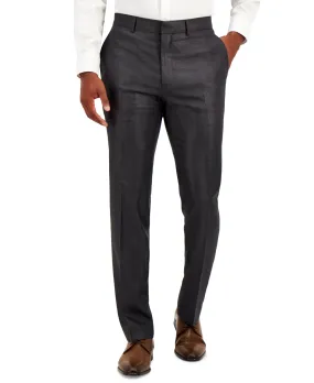 Kenneth Cole Reaction Mens Slim fit Dress Pants 36 / 32 Grey Striped