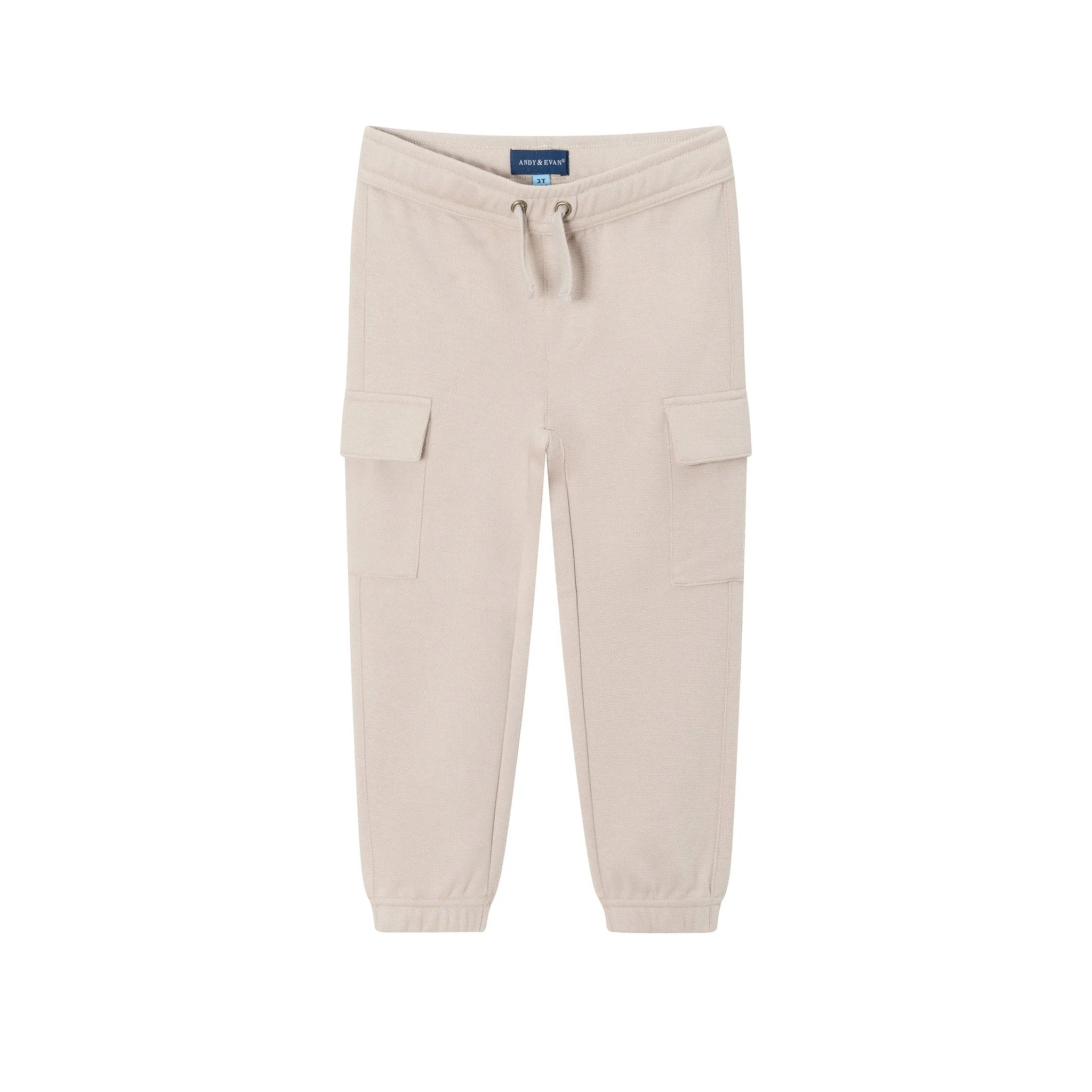 Kids (3-8) Pique Jogger | Tan