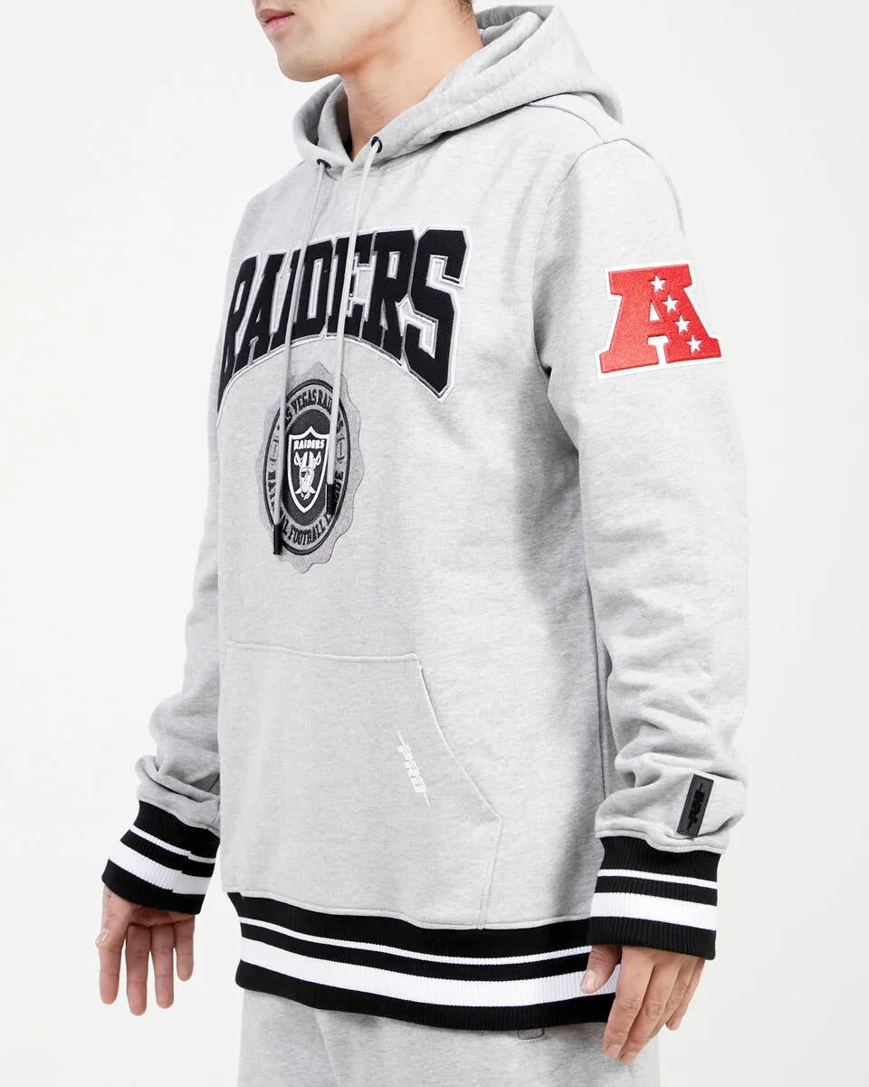 Las Vegas Raiders Crest Emblem RIB FLC PO Hoodie