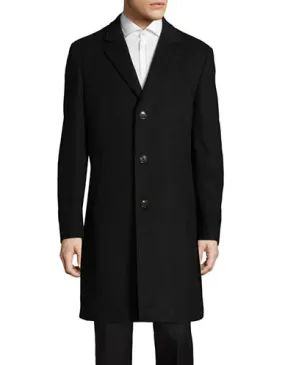 Lauren Ralph Lauren Men’s Luther Luxury Wool Blend Overcoat Coat Black 38R