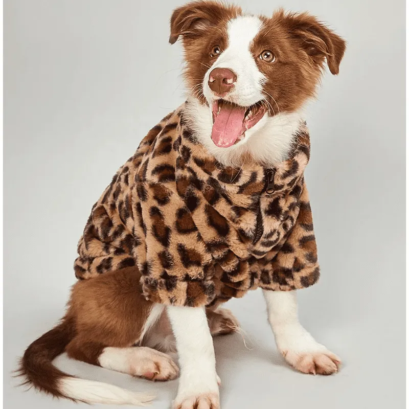 Leopard Faux Fur Coat - Super Soft & Stylish