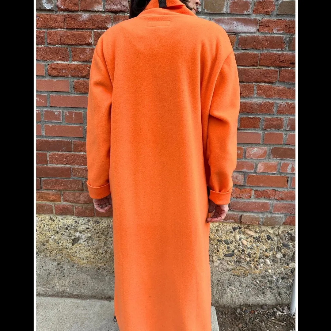 Long Fleece Duster - Henriette Steffensen - Orange - 7162O