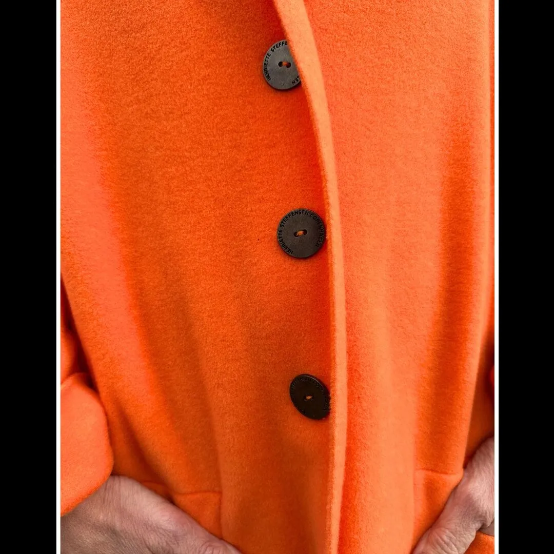 Long Fleece Duster - Henriette Steffensen - Orange - 7162O