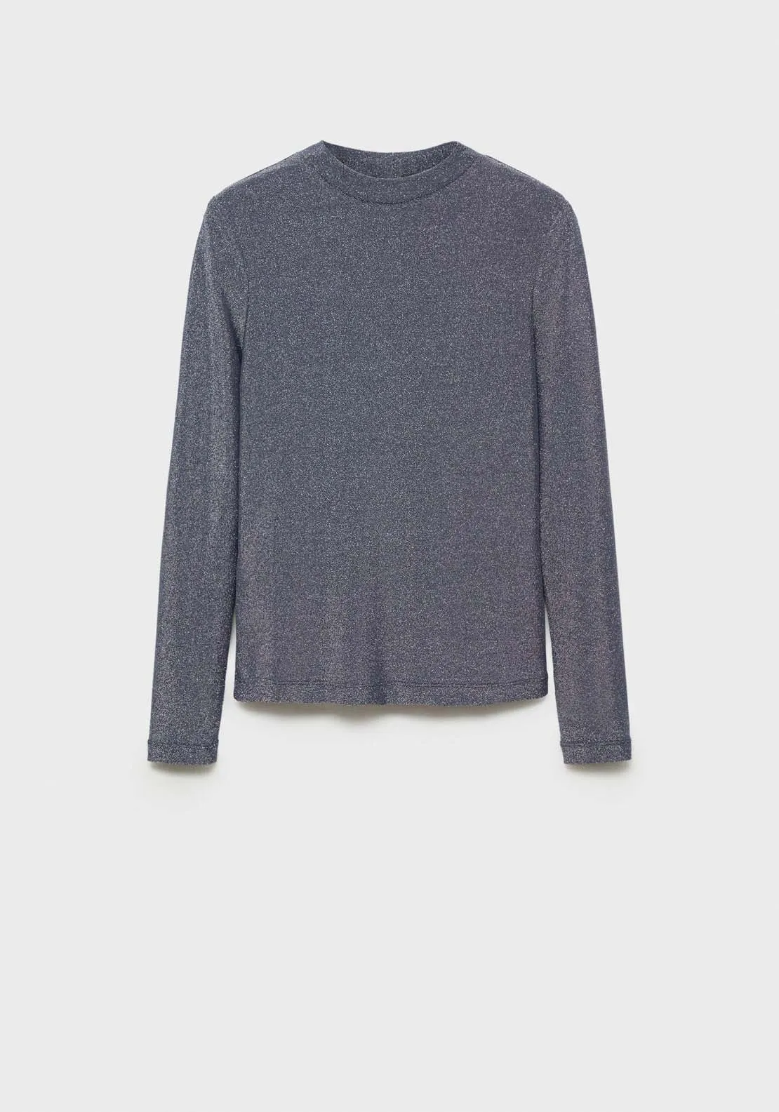 Long sleeve lurex top - Medium Blue