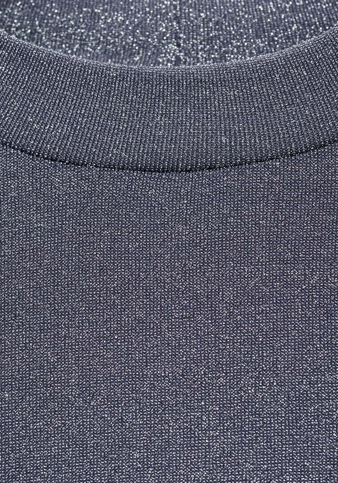 Long sleeve lurex top - Medium Blue