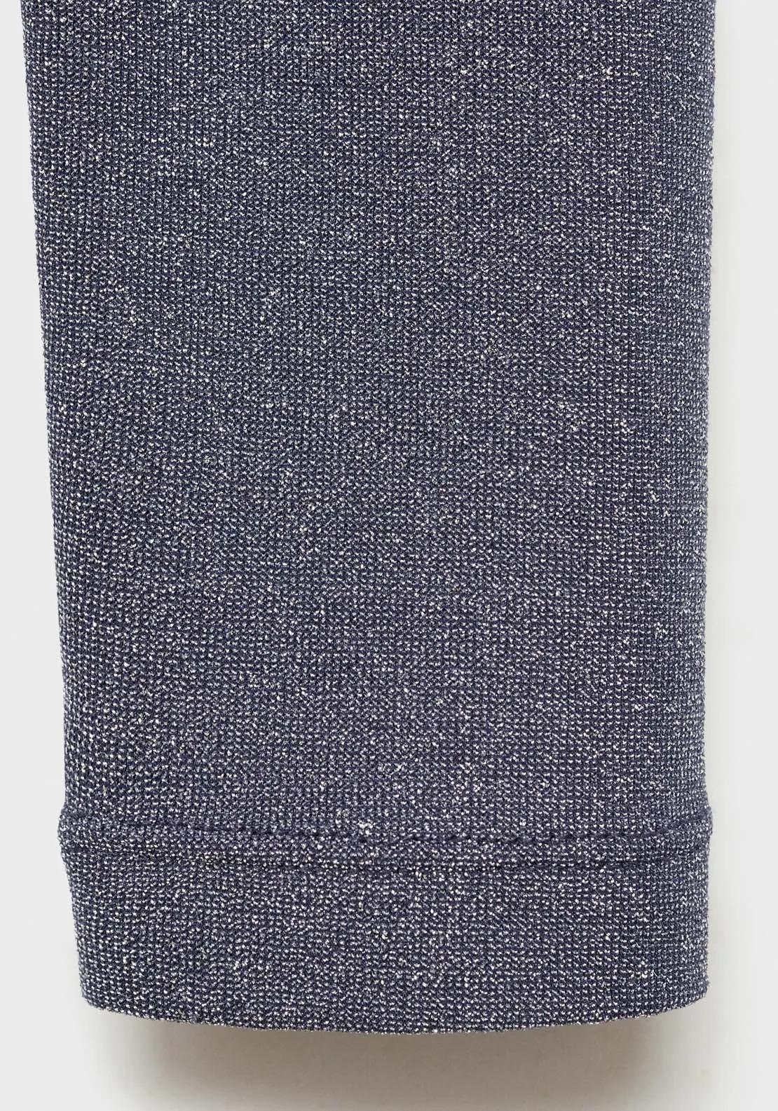 Long sleeve lurex top - Medium Blue