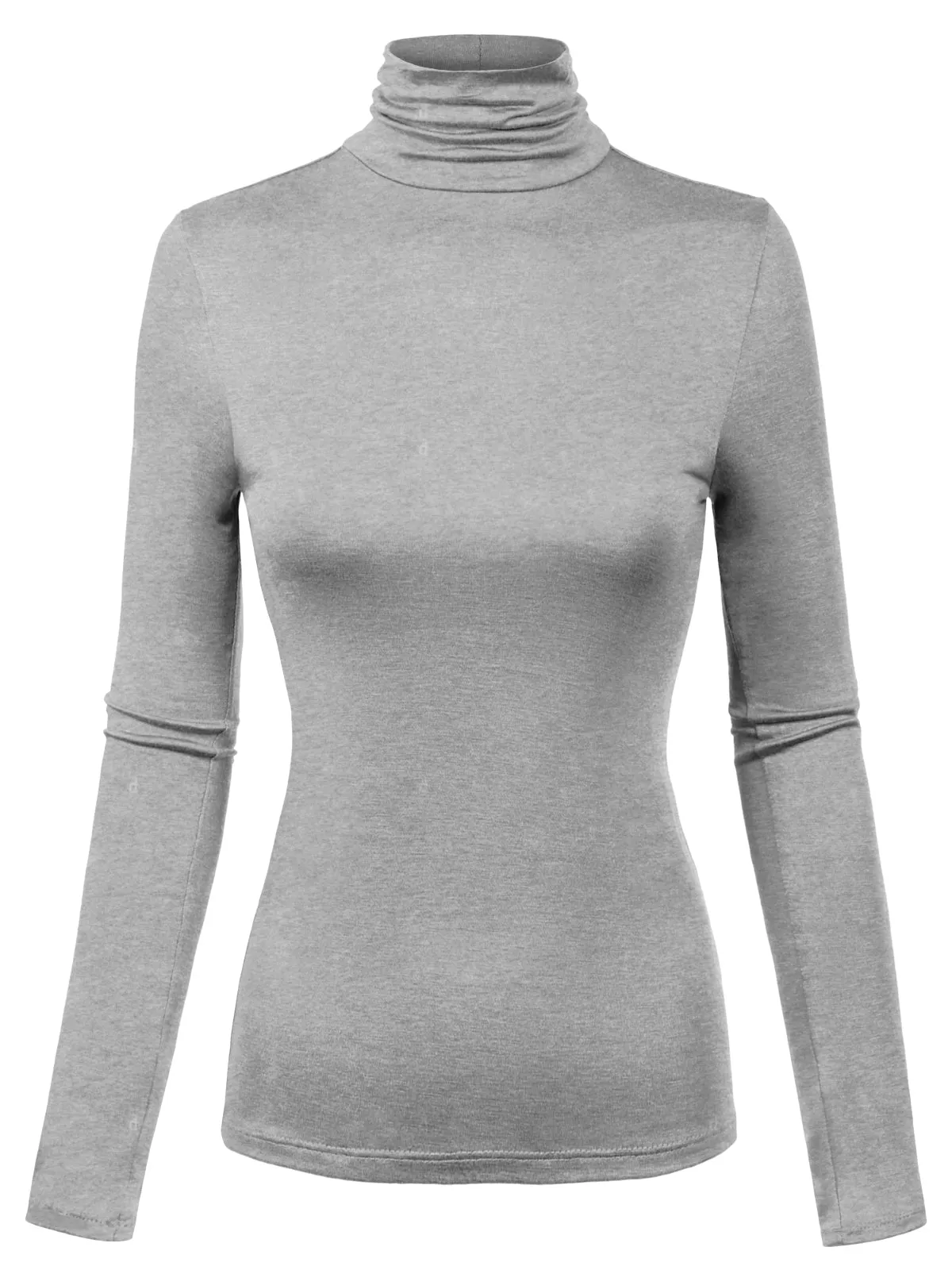 Long Sleeve Turtleneck Lightweight Pullover Slim Fit Top