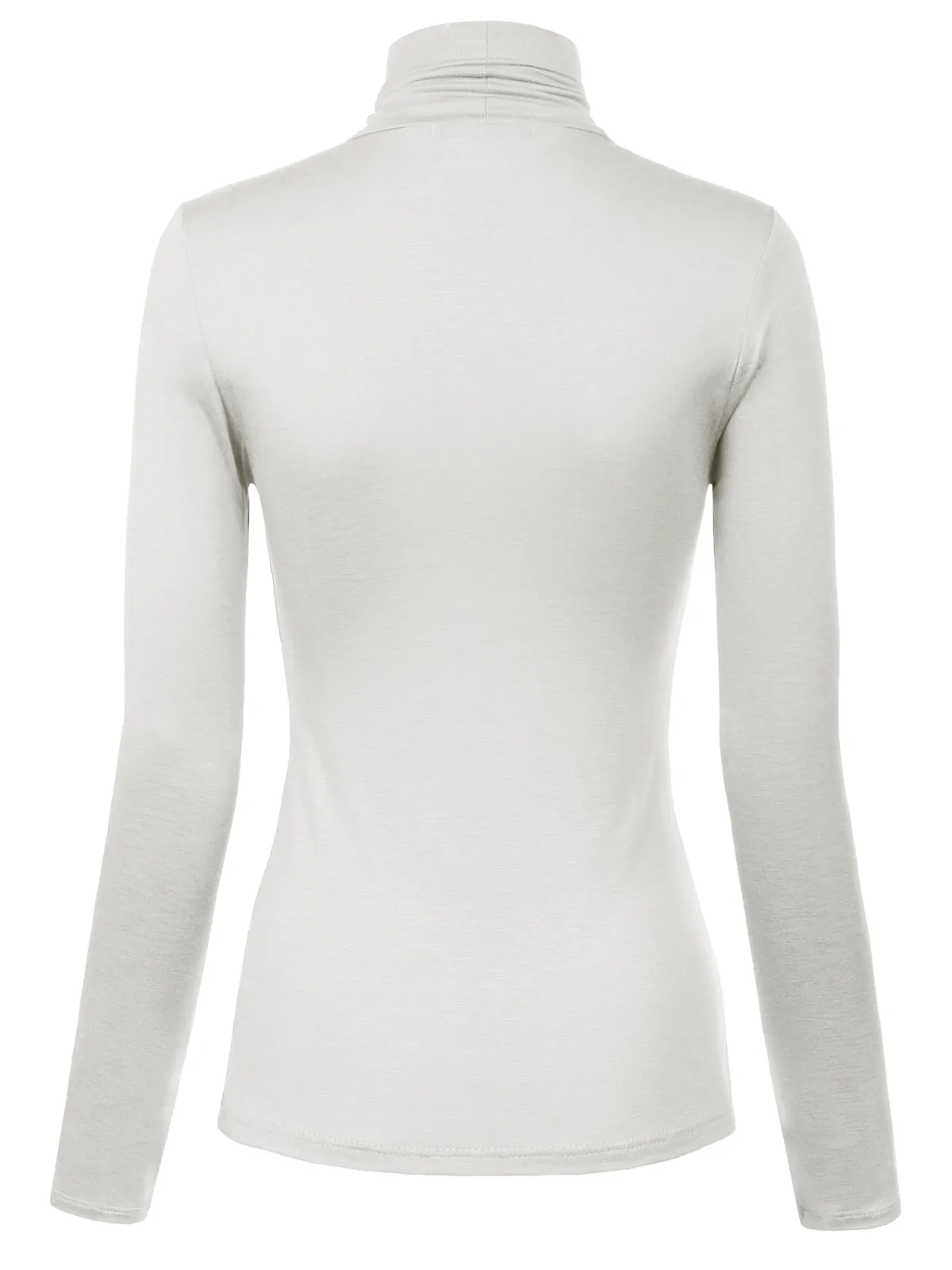 Long Sleeve Turtleneck Lightweight Pullover Slim Fit Top