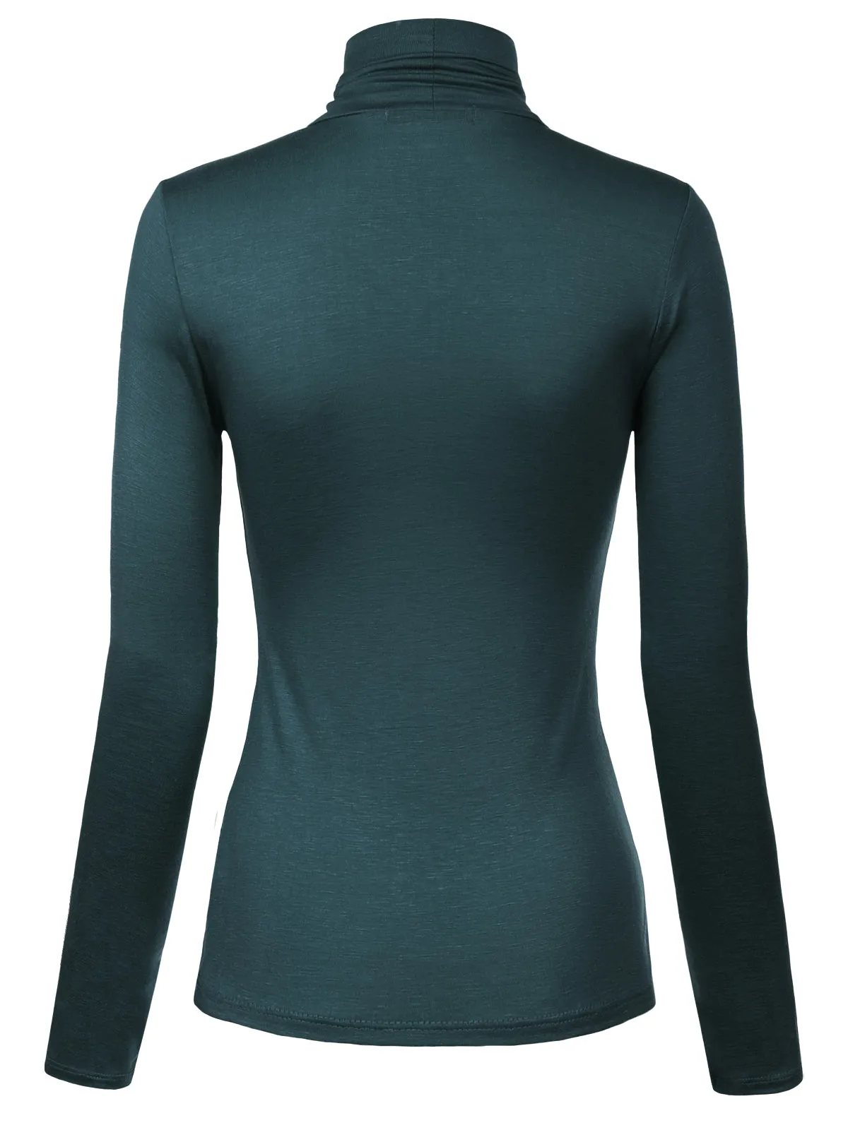 Long Sleeve Turtleneck Lightweight Pullover Slim Fit Top