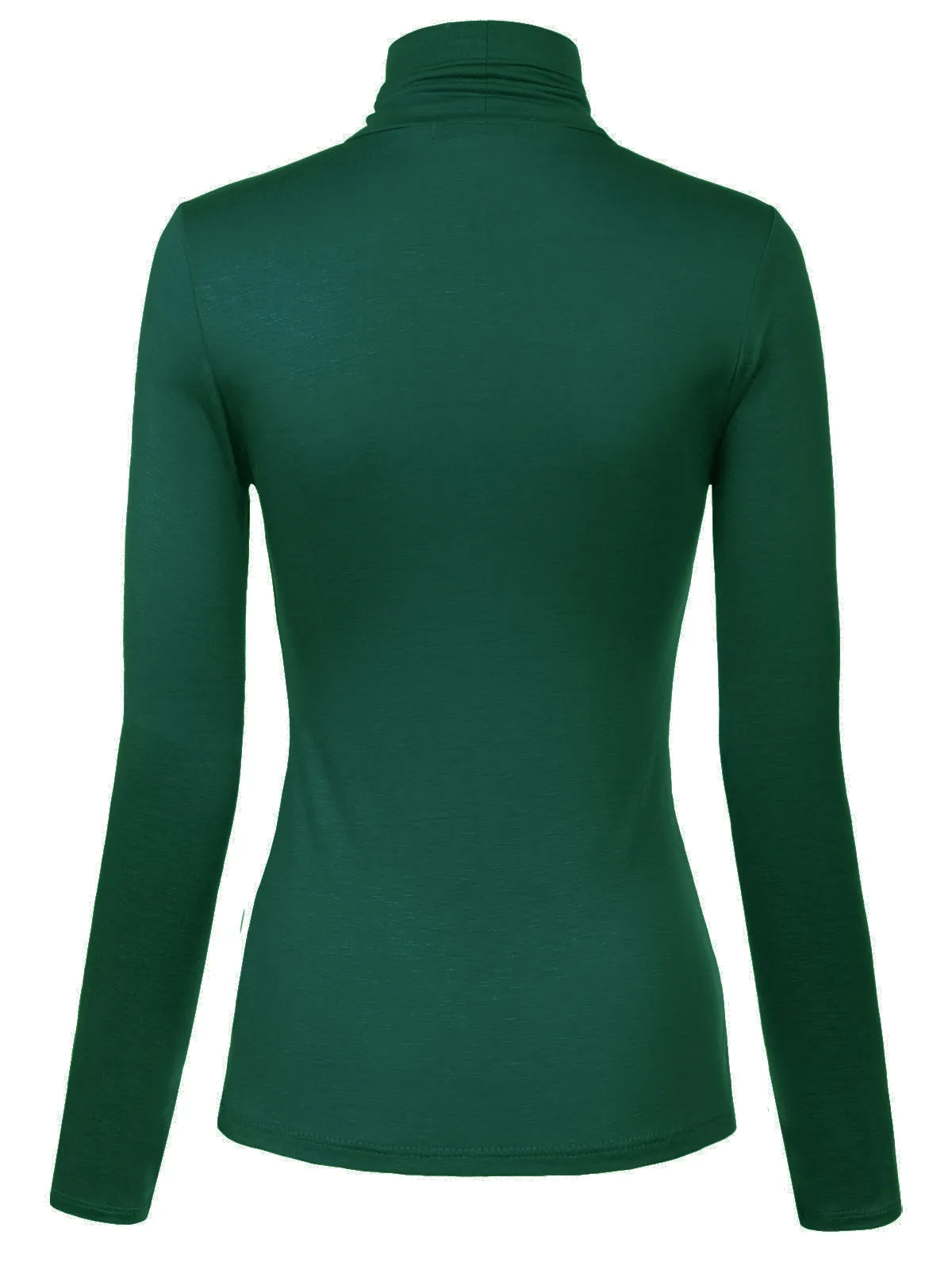 Long Sleeve Turtleneck Lightweight Pullover Slim Fit Top