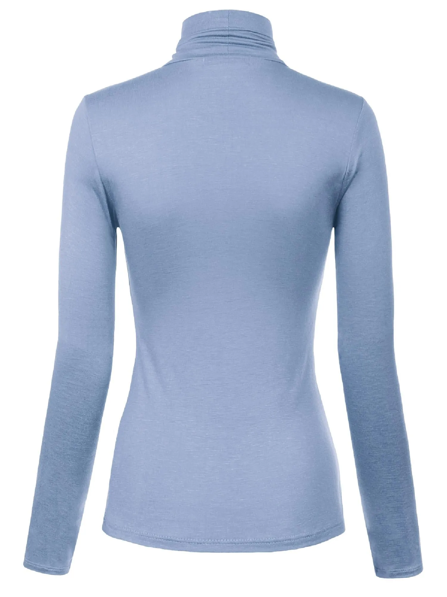 Long Sleeve Turtleneck Lightweight Pullover Slim Fit Top