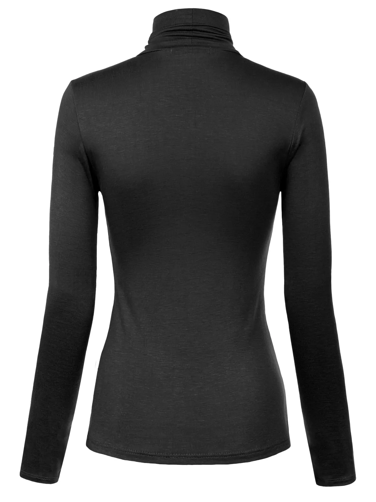 Long Sleeve Turtleneck Lightweight Pullover Slim Fit Top