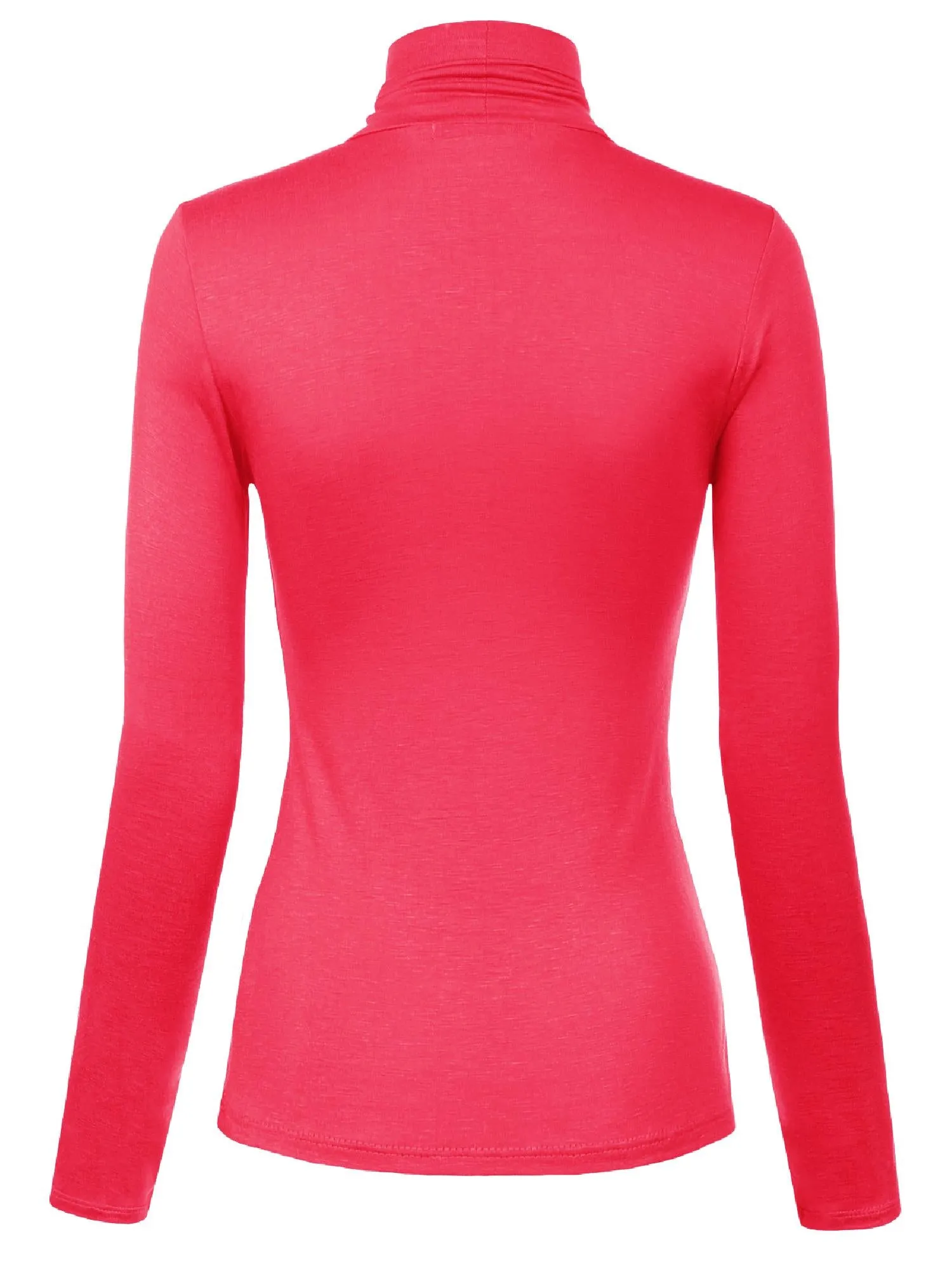 Long Sleeve Turtleneck Lightweight Pullover Slim Fit Top
