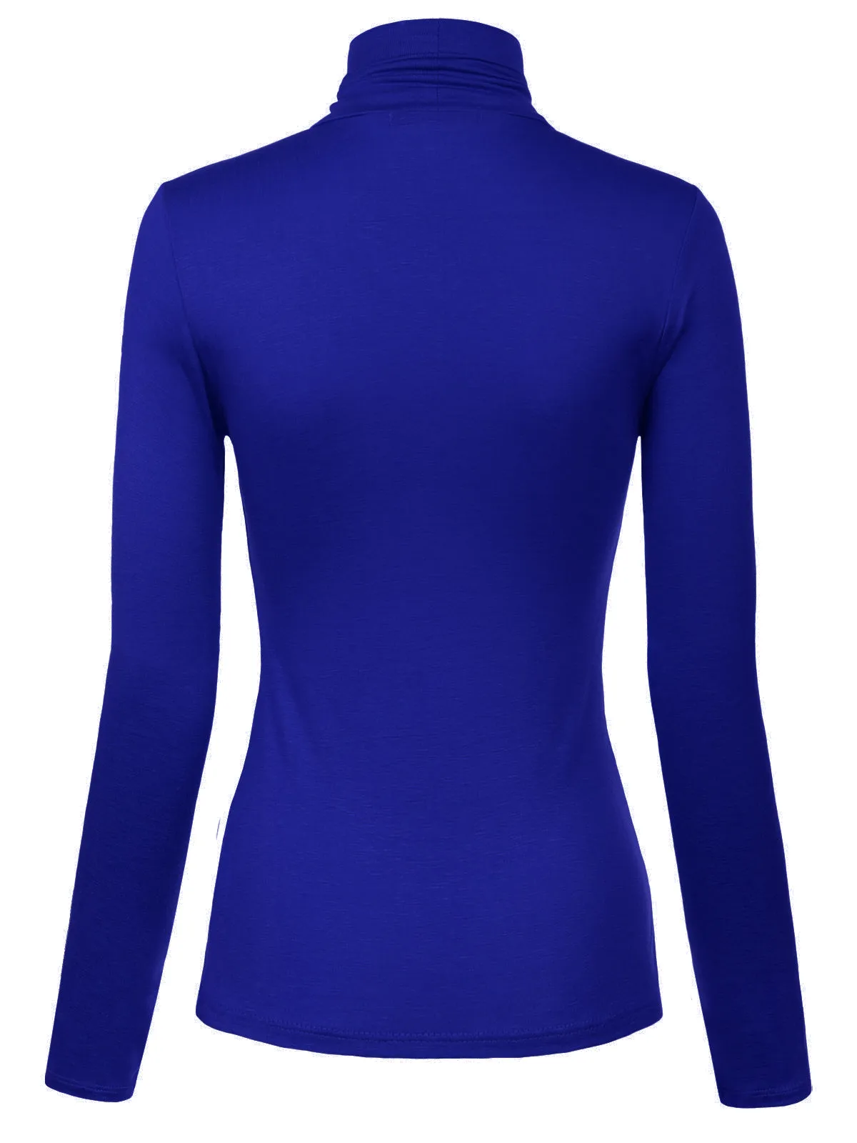 Long Sleeve Turtleneck Lightweight Pullover Slim Fit Top
