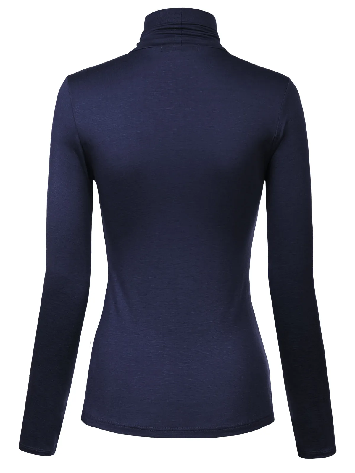 Long Sleeve Turtleneck Lightweight Pullover Slim Fit Top