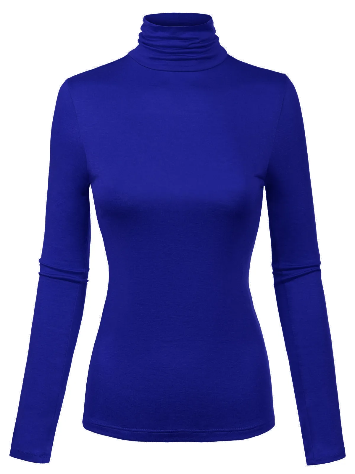 Long Sleeve Turtleneck Lightweight Pullover Slim Fit Top