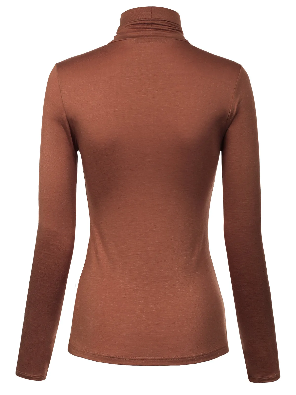 Long Sleeve Turtleneck Lightweight Pullover Slim Fit Top