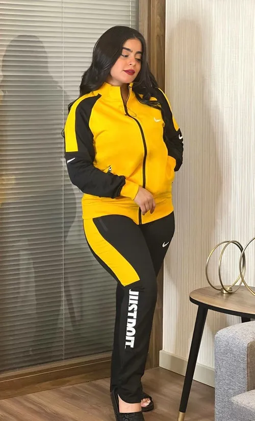 Long Sleeved Front Zipper Hoodie & Jogger Pants Set