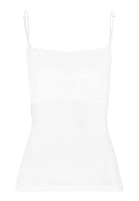 Luxury Moments Wide Lace Camisole | White 71448-101
