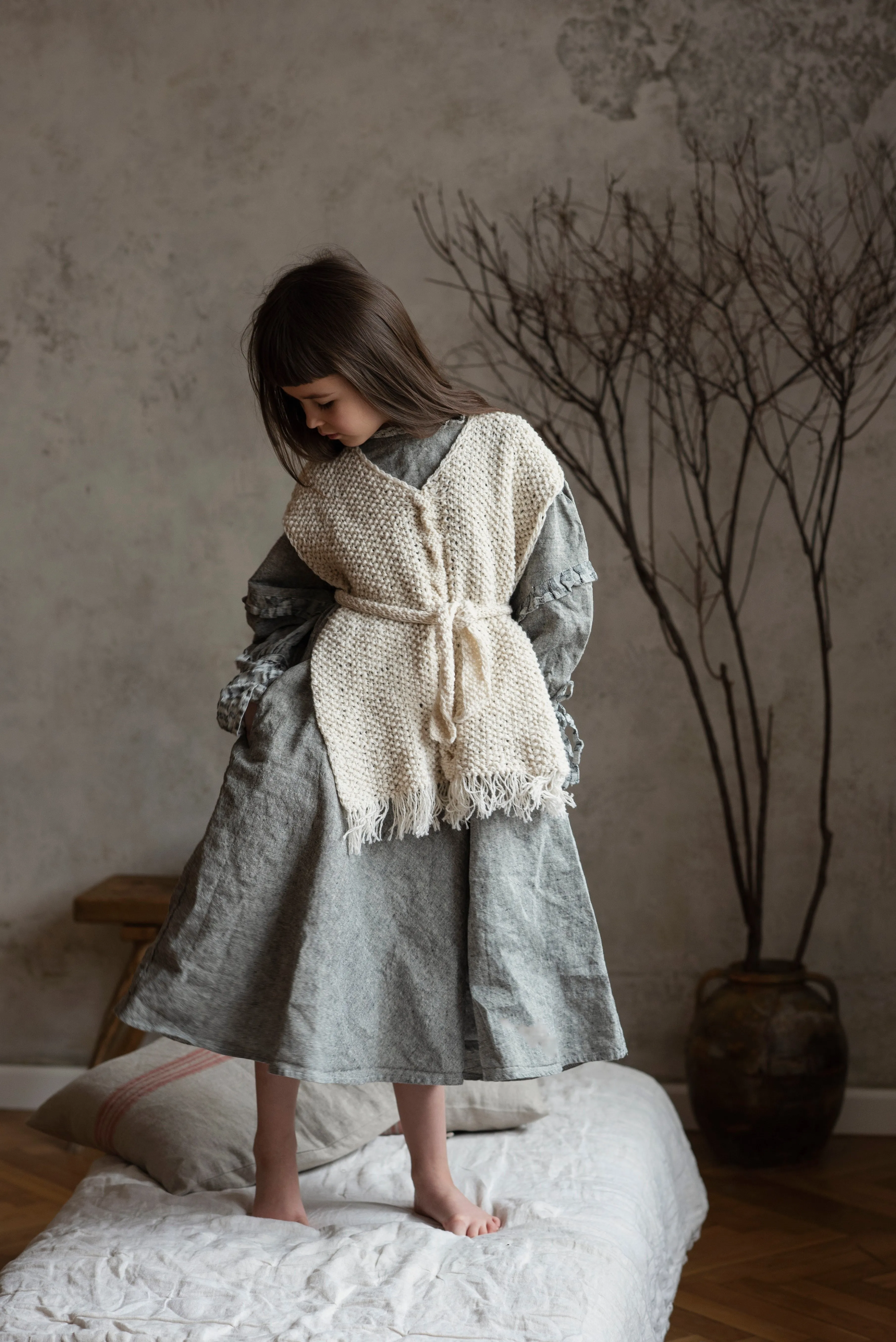 Majula Handmade Vanilla Vest - 2/4Y