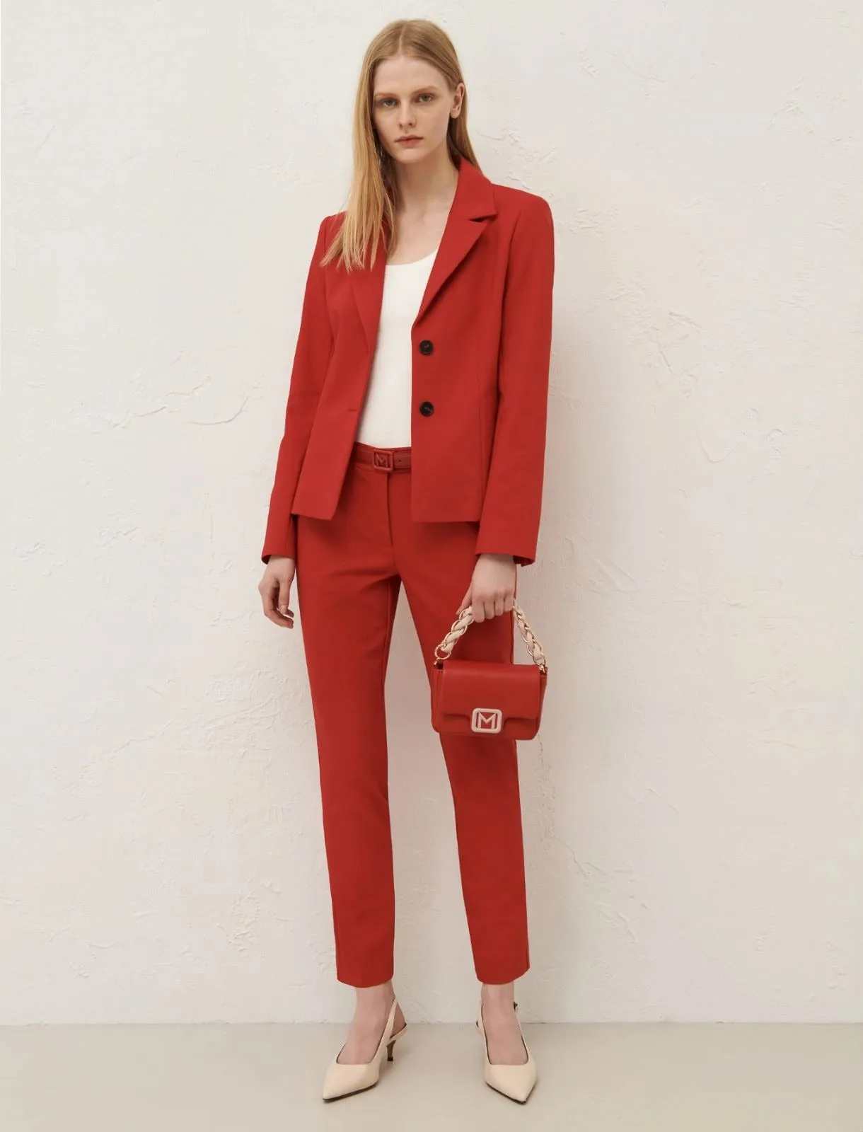 Marella Incom Trousers in Red