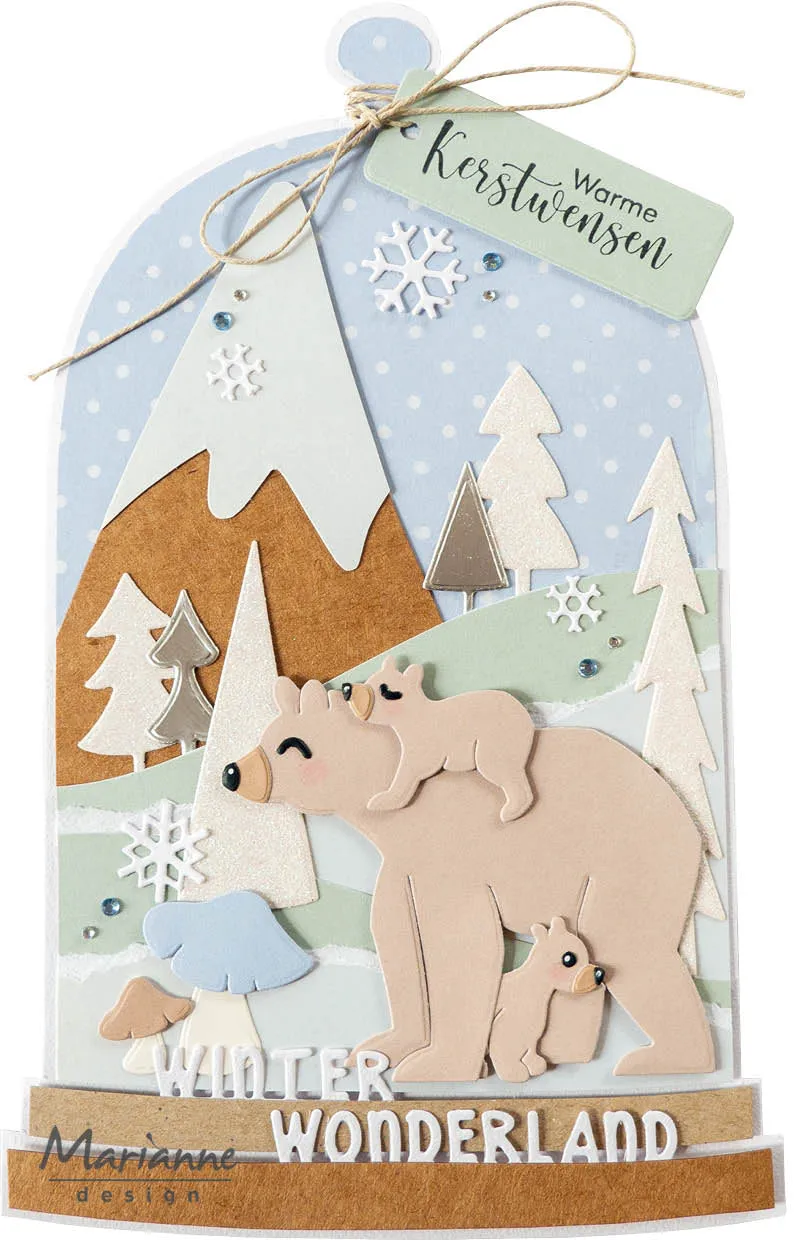 Marianne Design Craftables Die -  Let It Snow Circle By Marleen