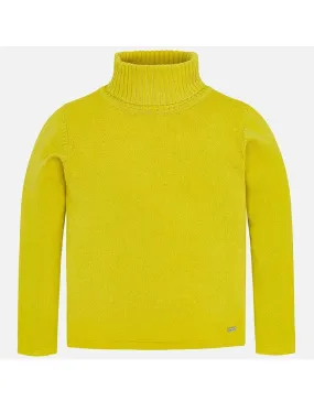 Mayoral Yellow Basic Knit Turtleneck