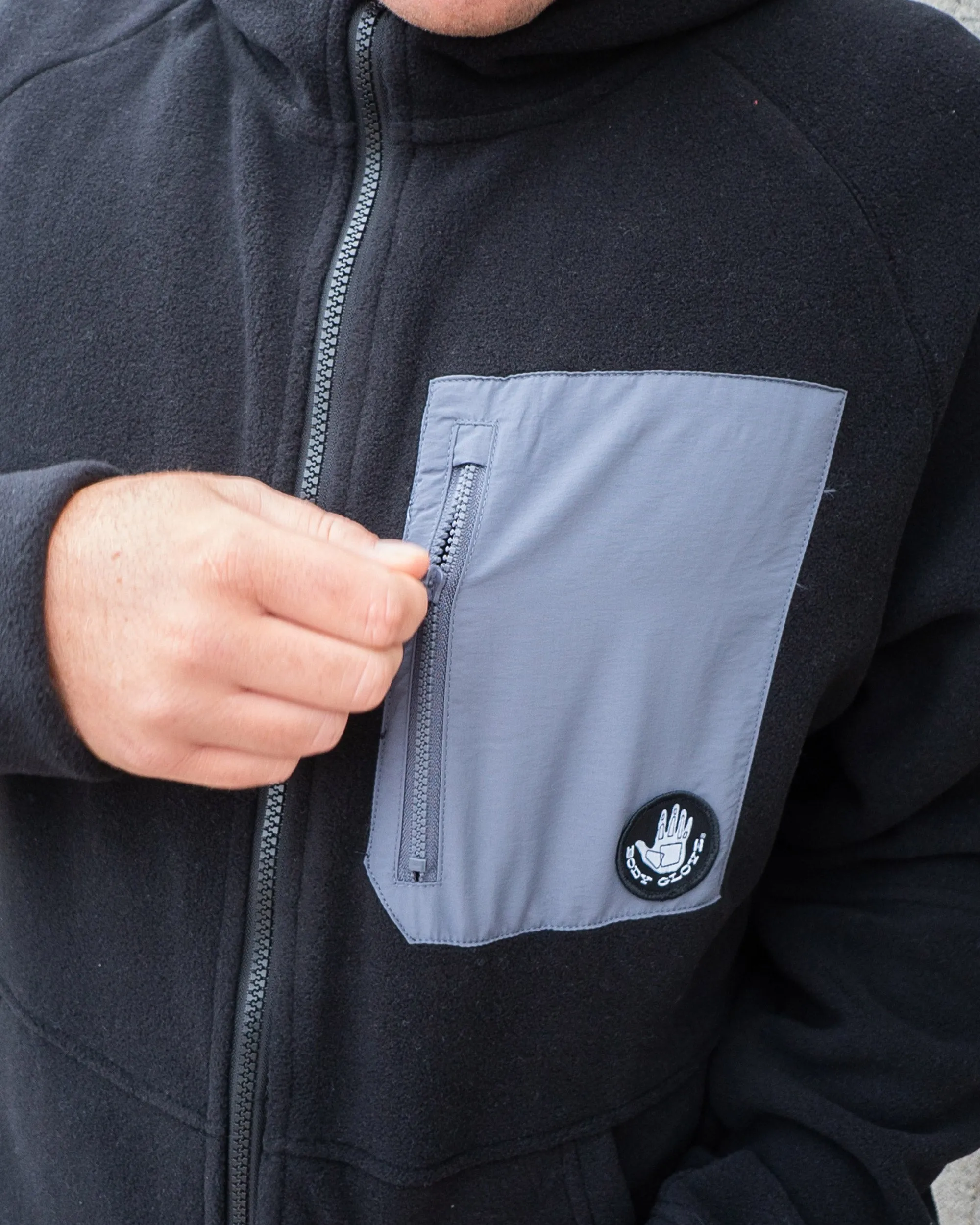 Men's Dyno Polar Fleece Jacket - Black