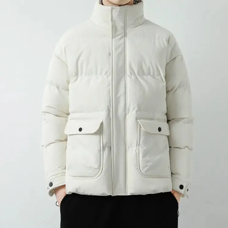 Mens Houndstooth Puffer Jacket