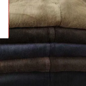 Men's Plus Size High Waist Fine Corduroy Dress Pants