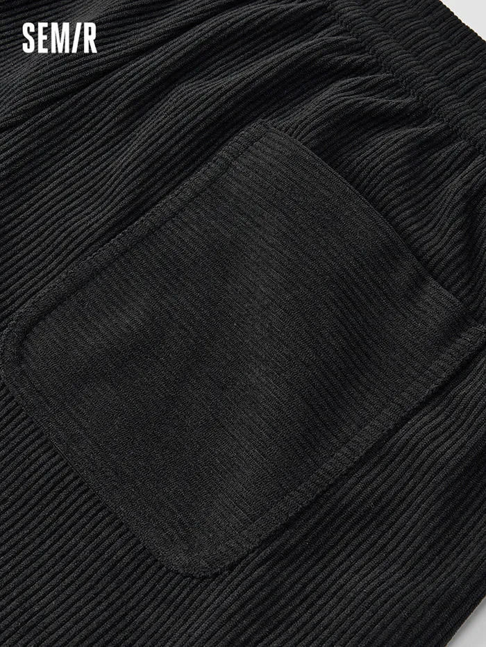 Men's Solid Colored Ribbed Curdoroy Pants
