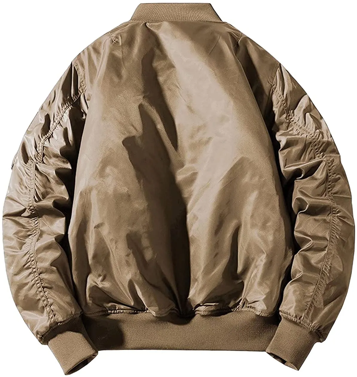 Men's Winter Zipper Pockets Bomber Jacket 02