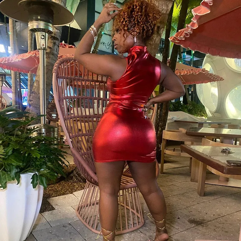 Metallic Elegant Nightclub Dresses