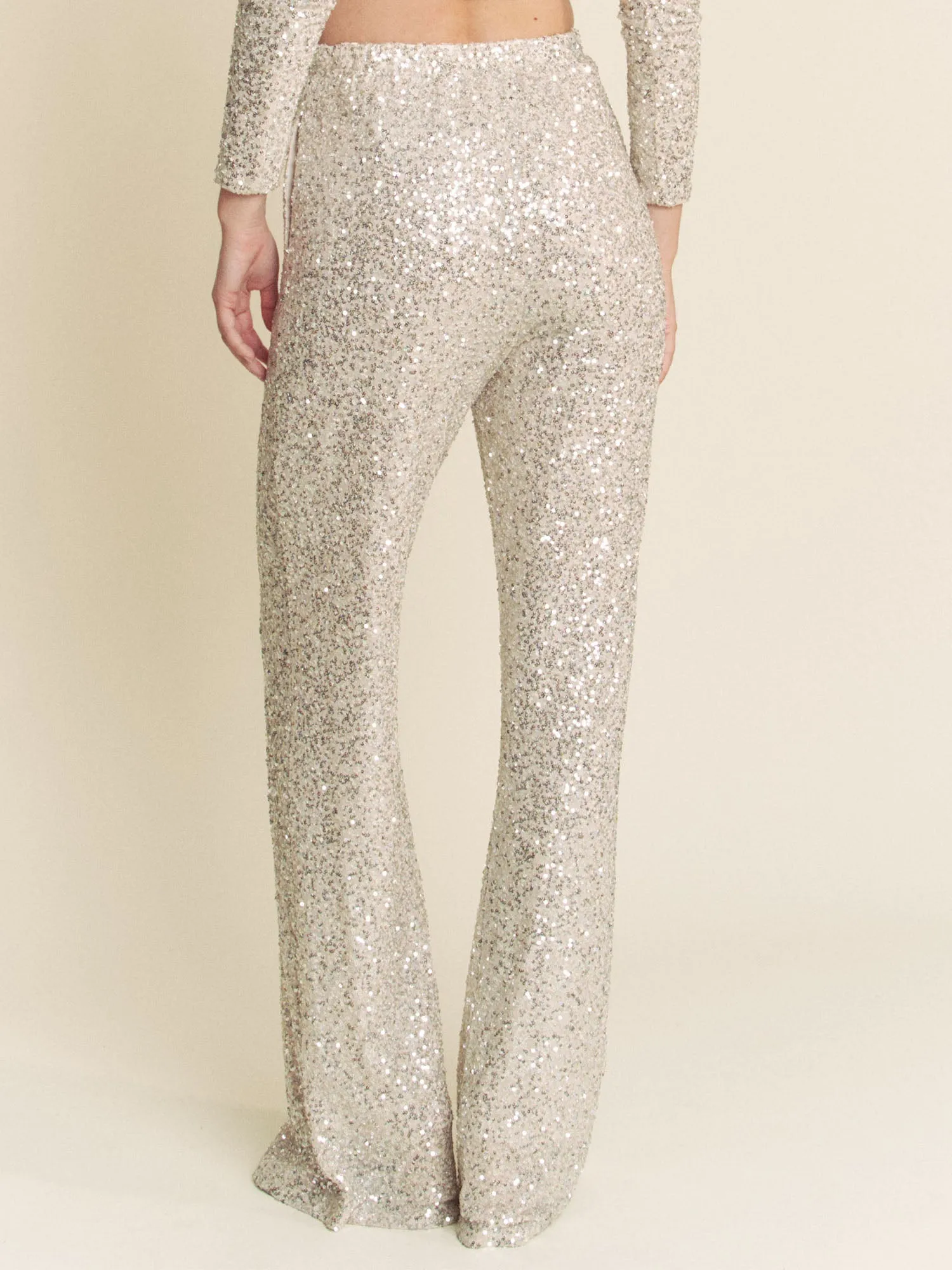 Metallic Sequin Pants