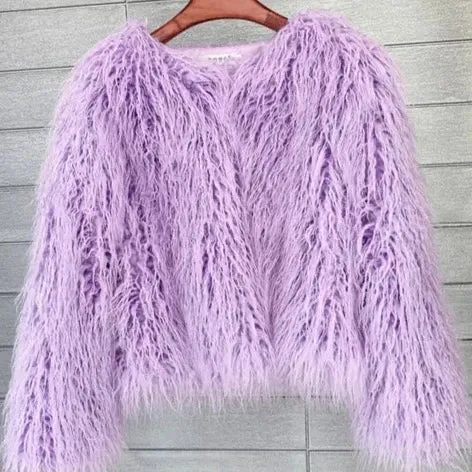 Micaela Shaggy Faux Fur Jackets