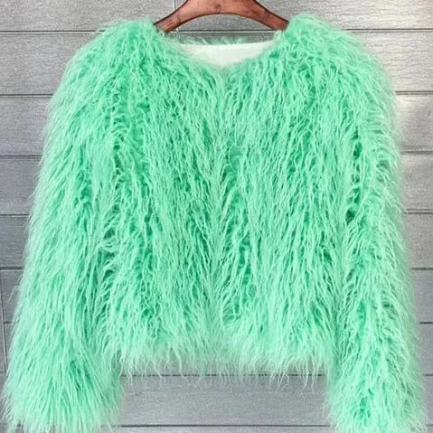 Micaela Shaggy Faux Fur Jackets