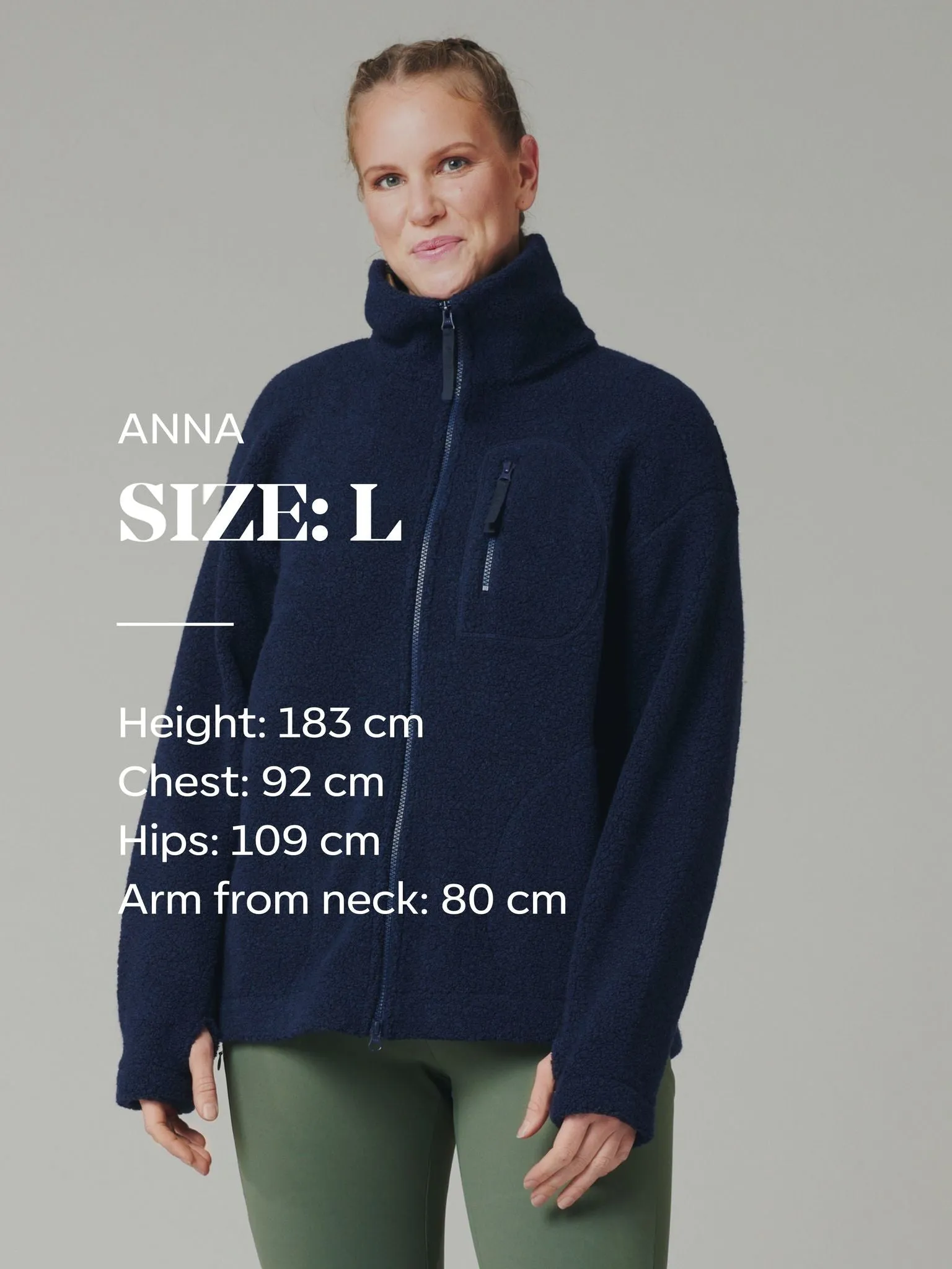 Minna Minimalist Wool Fleece Jacket Rust
